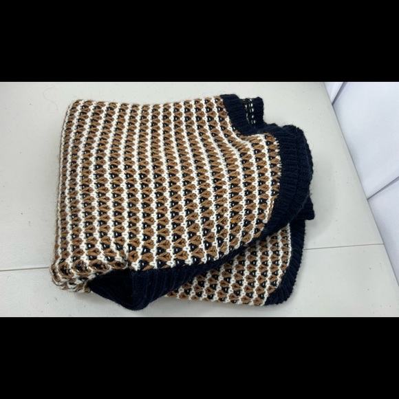 Talbots Navy Blue Boat Neck Sweater L P - Picture 4 of 5